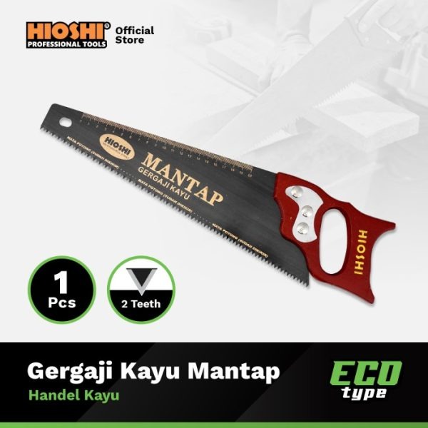 GERGAJI KAYU GG KAYU "HIOSHI" [14"/16"/18" 2 MATA]