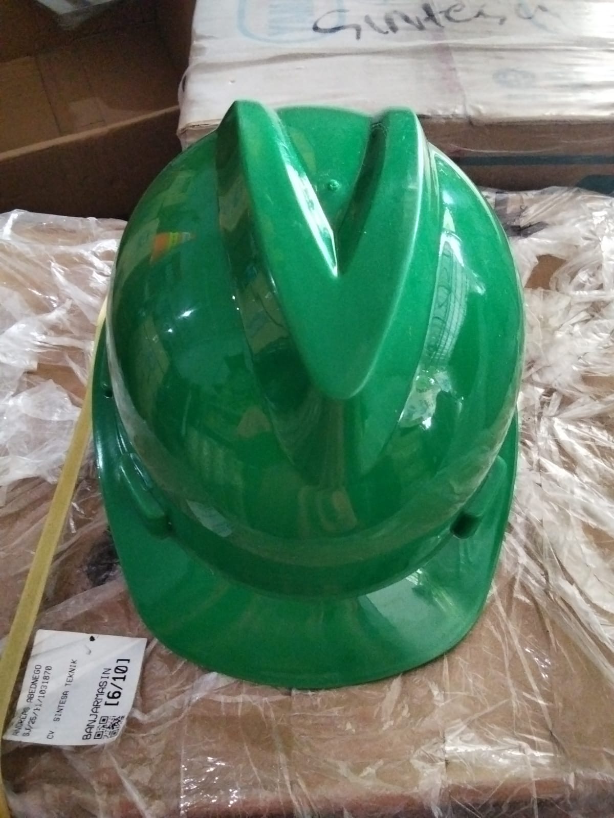 HELM PROYEK PUTAR "GOSAVE" HIJAU