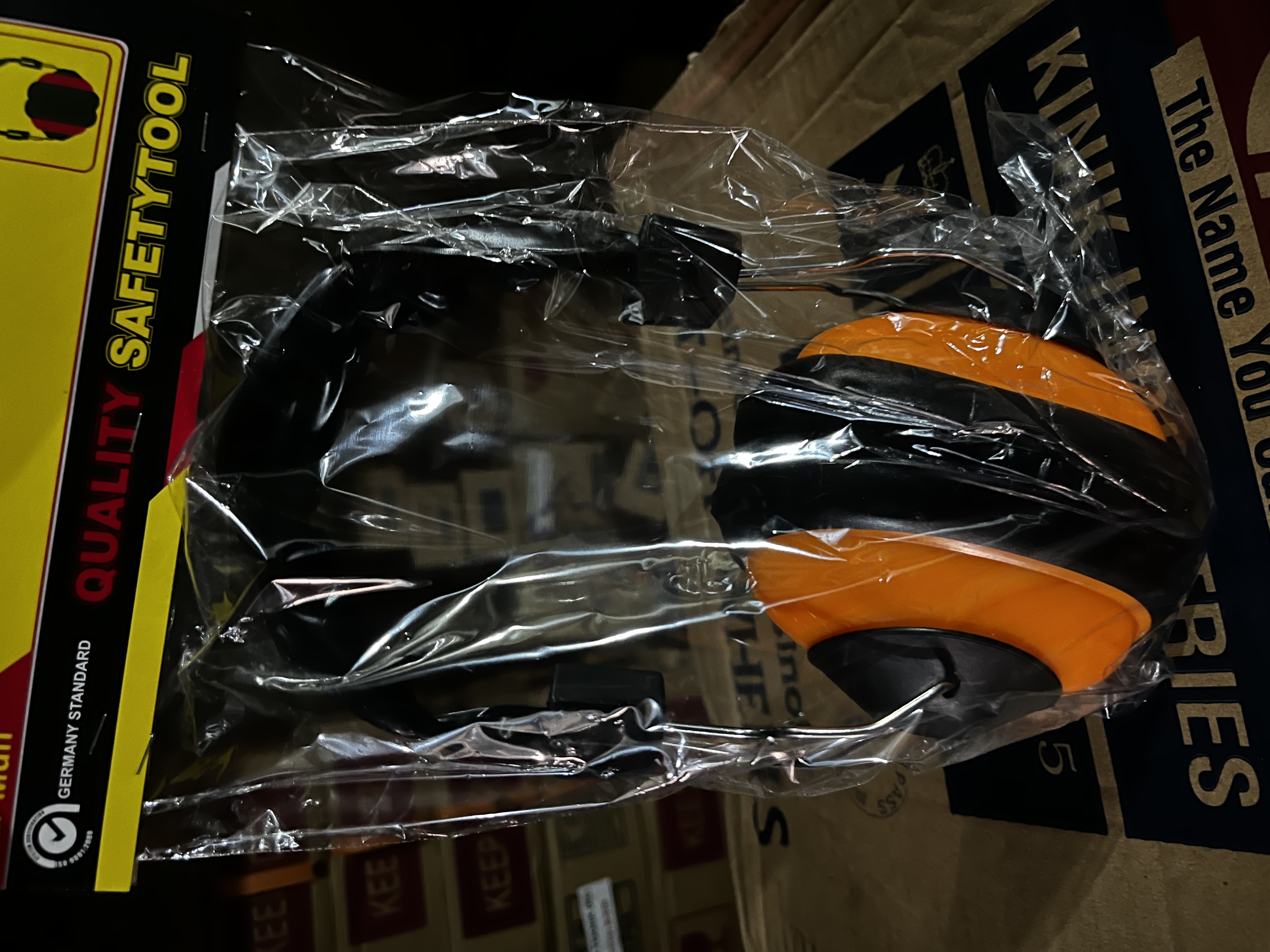 EAR MUFF "XANDER" 018B ORANGE HITAM